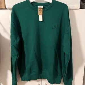 PINK Victoria's Secret Green Crewneck Sweater